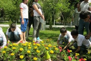 В столичном доме милосердия заложен фруктовый сад