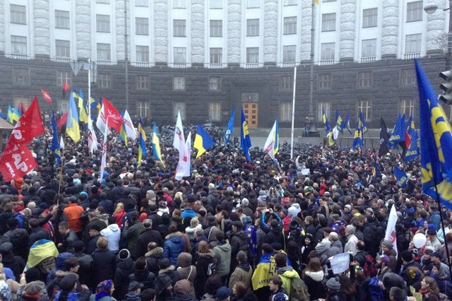 В Киеве митингуют в поддержку евроинтеграции