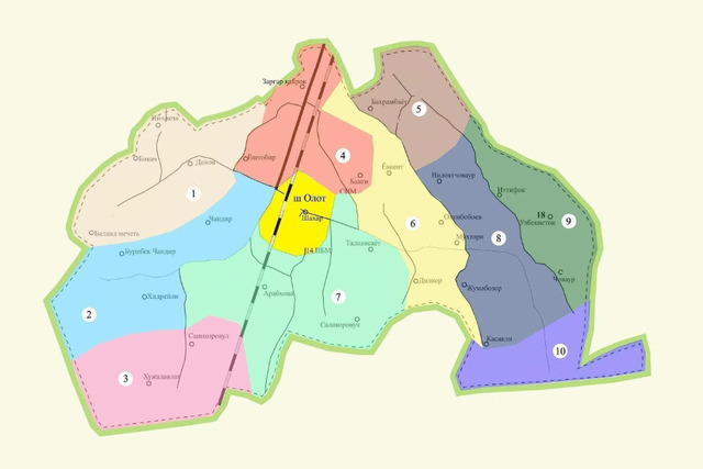 Алахадзы карта поселка