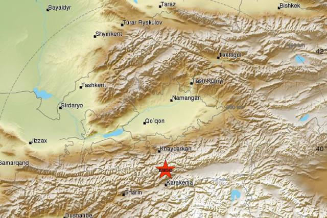 В Узбекистане ощущалось землетрясение с эпицентром в Таджикистане