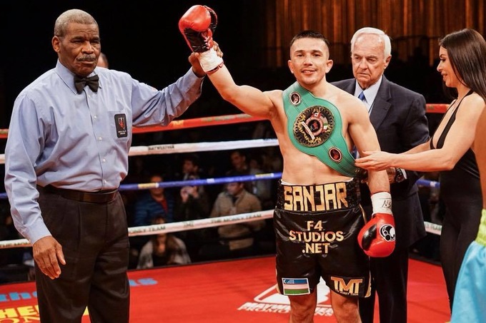 Боксчи Санжар Раҳмонов NABF Junior титули соҳиби бўлди