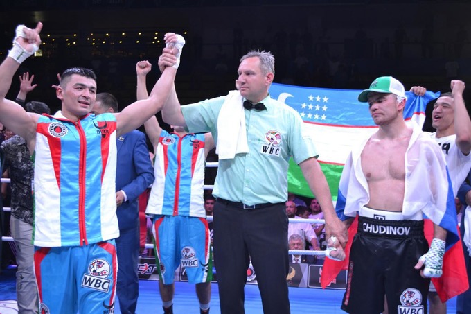 Azizbek Abdug‘ofurov WBC Silver kamari uchun jangda Dmitriy Chudinovni mag‘lub etdi