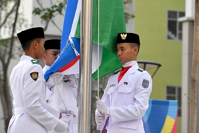 Jakartadagi Olimpiya shaharchasida O‘zbekiston bayrog‘i ko‘tarildi