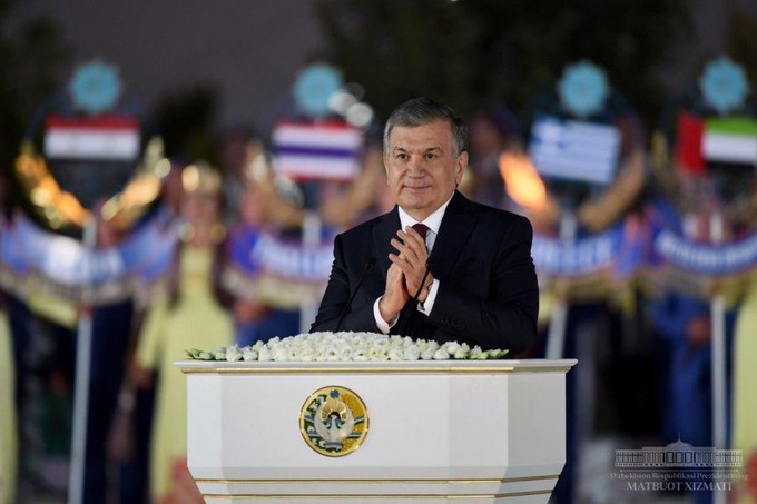 Prezident Shavkat Mirziyoyev Xalqaro maqom san’ati anjumani ochilishida nutq so‘zladi