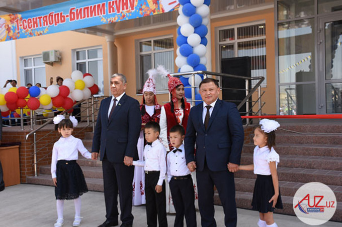 В Оше открылась школа, построенная Узбекистаном