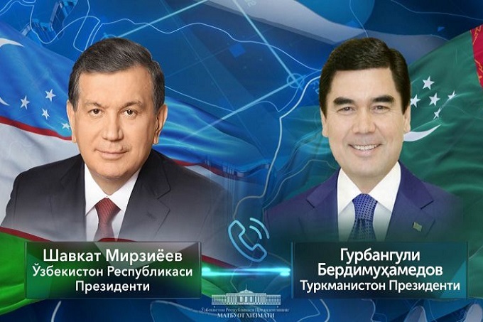 Шавкат Мирзиёев Туркманистон президенти билан телефон орқали суҳбатлашди