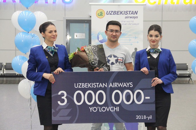 Uzbekistan Airways уч миллионинчи йўловчини ташиди