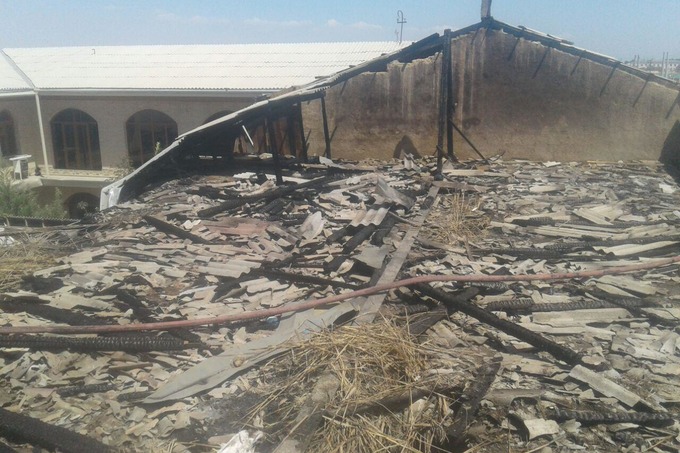 При пожаре в Каттакургане погиб ребенок