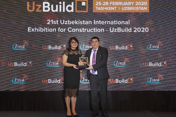 IMZO получил награду на международной выставке UzBuild 2020