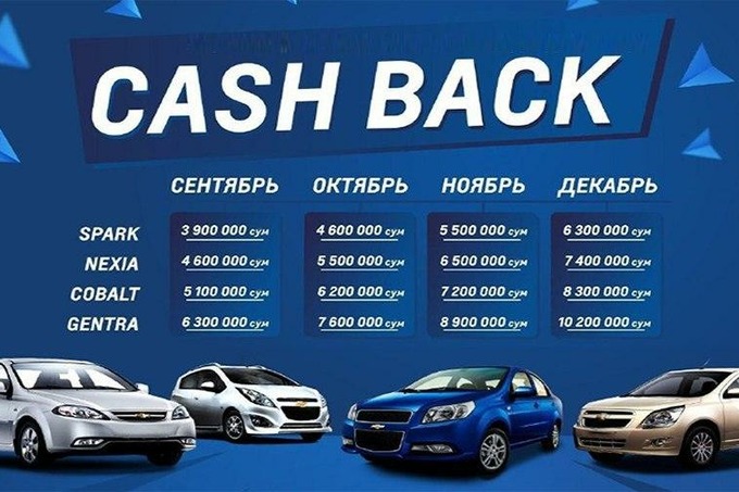 UzAuto Motors запустил выгодное предложение на автомобили