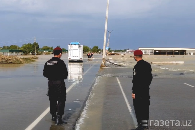 Видео: Трасса М-39 выходит из-под воды