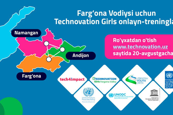 Фарғона водийсида «Technovation Girls» онлайн тренингларига рўйхатдан ўтиш бошланди