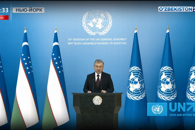 Shavkat Mirziyoyev BMT Bosh Assambleyasida o‘zbek tilida nutq so‘zladi