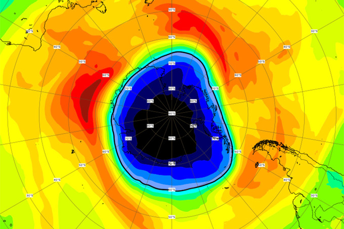 Озоновая дыра над антарктидой фото