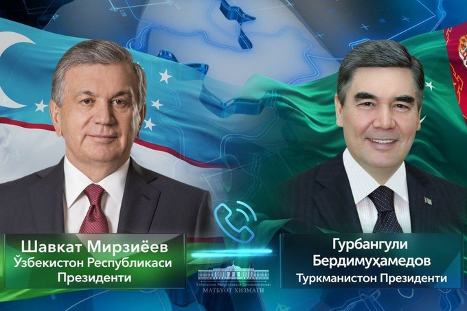 Ўзбекистон ва Туркманистон президентлари телефон орқали мулоқот қилди