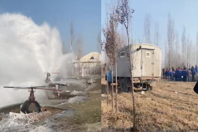 В Андижане произошла авария на центральном водопроводе