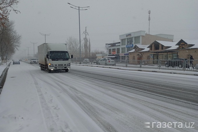 Foto: Qoraqalpog‘istonda qor yog‘di