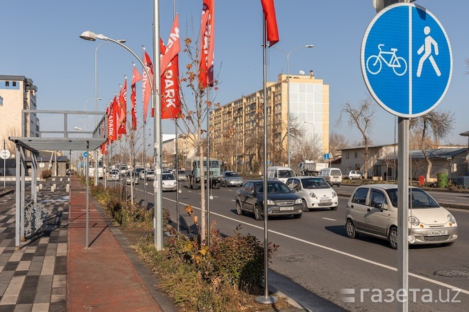 Farg‘ona yo‘li ko‘chasidagi noto‘g‘ri belgilar, veloyo‘lak ustidagi bekat va ta’mirtalab bo‘lib qolgan yangi yo‘llar — foto, video