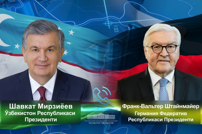 Ўзбекистон ва Германия президентлари Украина атрофида юзага келаётган вазият юзасидан фикр алмашдилар