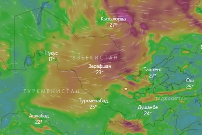 8−11 aprel kunlari kuchli shamol bo‘lishi kutilmoqda — O‘zgidromet