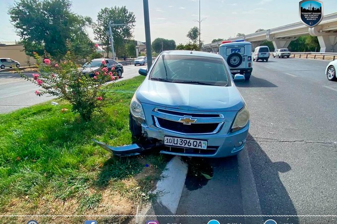 В Ташкенте водитель скончался, потеряв сознание и врезавшись в дерево