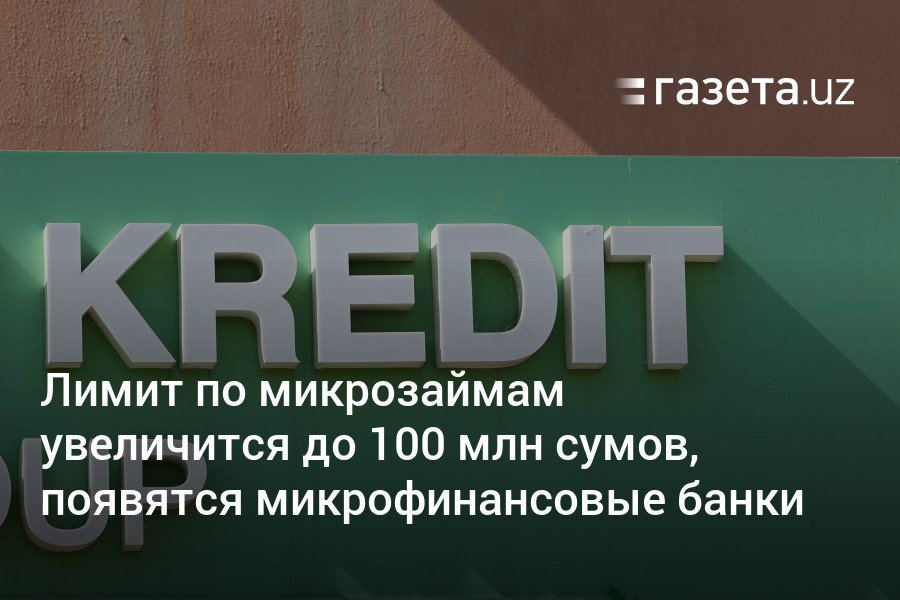 Лимит по микрозаймам в Узбекистане увеличится до 100 млн сумов, появятся микрофинансовые банки – Новости Узбекистана – Газета.uz