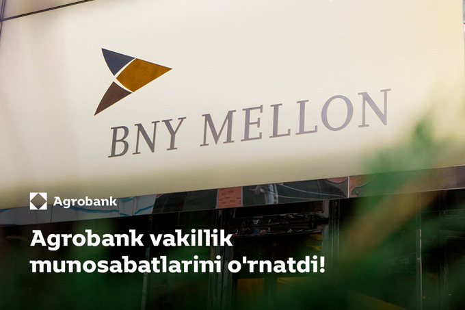 “Agrobank” AQSh banki bilan vakillik munosabatlarini o‘rnatdi