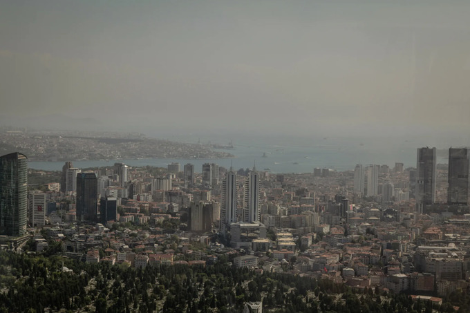 Istanbul panoramasi, 2022 yil.