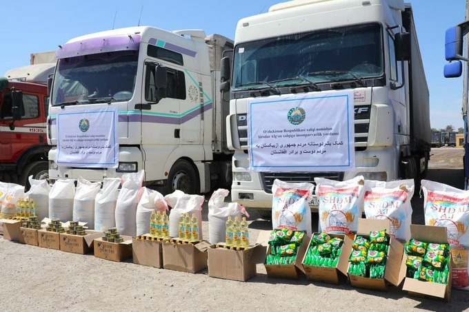 Uzbekistan sends 185 tons of humanitarian aid to Afghanistan