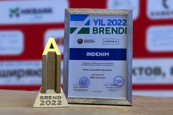 Indenim “Yil brendi-2022” sovrindori bo‘ldi