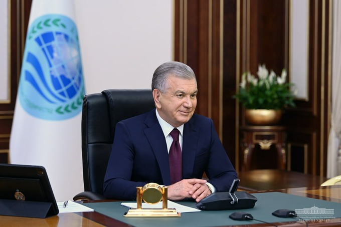 Shavkat Mirziyoyev SHHTning qo‘shnichilik va ishonch kodeksini ishlab chiqishni taklif qildi