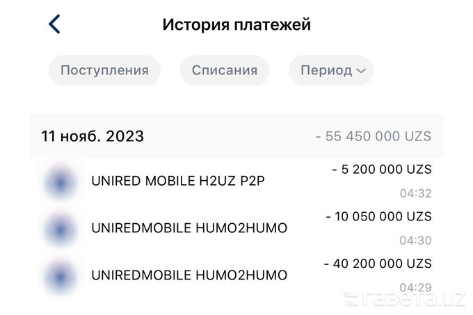 «Ўша пайтда ухлаётган эдим». «Газета.uz» ўқувчилари ўз карталаридан катта миқдорда пул ечиб олингани ҳақида хабар берди