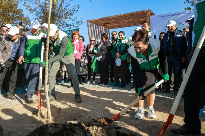 Samarqand viloyatida “CRIC-21 yashil bog‘i” tashkil etildi