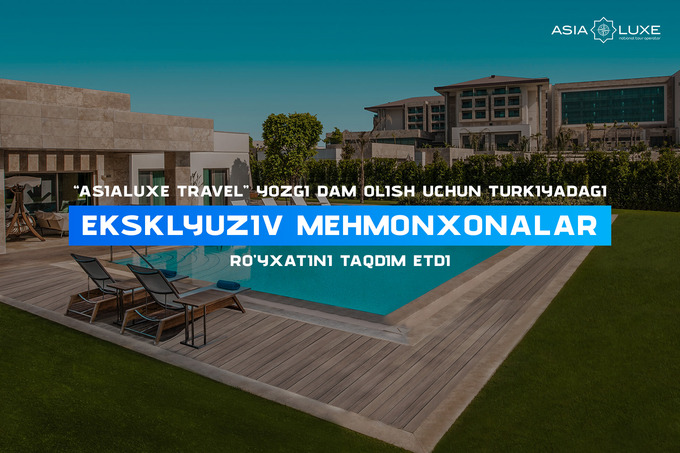 Qanday qilib Turkiyaning Rixos, Kaya, Regnum mehmonxonalarida chegirma bilan dam olish mumkin?