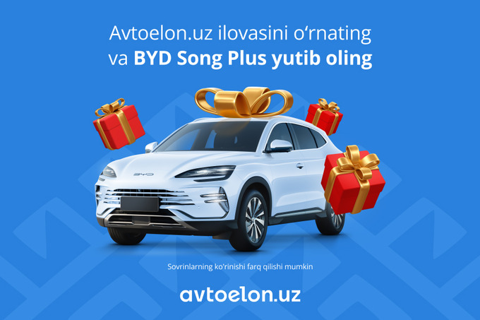 Avtoelon.uz фойдаланувчилари ўртасида BYD кроссовери ўйналмоқда