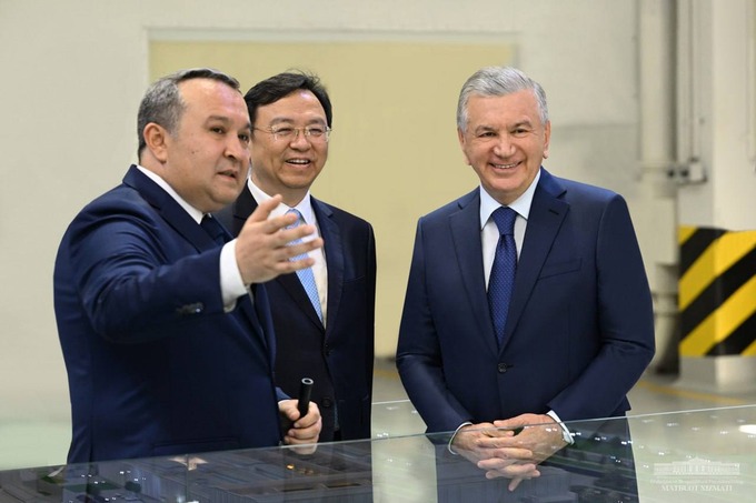 byd uzbekistan factory, автомобилестроение, визит президента, джизакская область