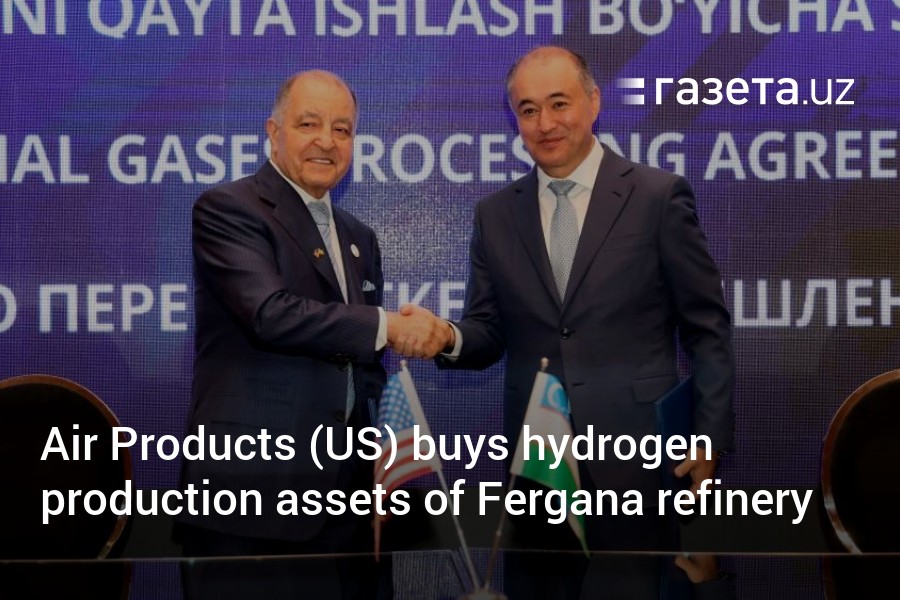 Air Products and Saneg Announce $140 Million Deal for Hydrogen Production Assets in Uzbekistan