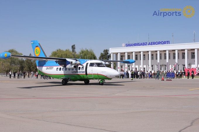 Shahrisabz aeroporti 20 yildan so‘ng qayta ish boshladi