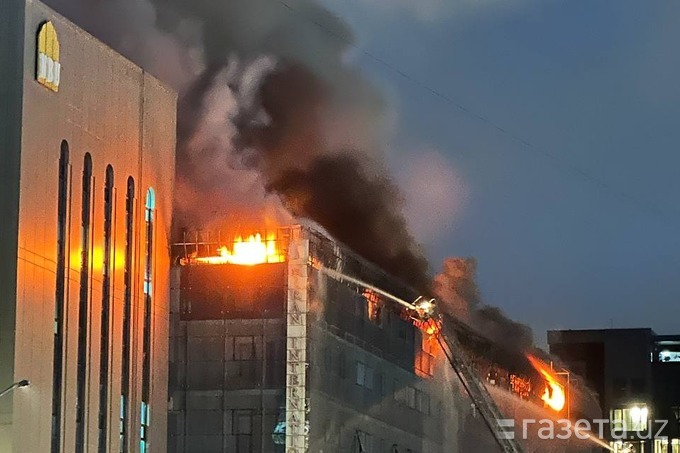 Toshkentdagi sobiq Miran mehmonxonasi binosida ro‘y bergan yong‘in o‘chirildi