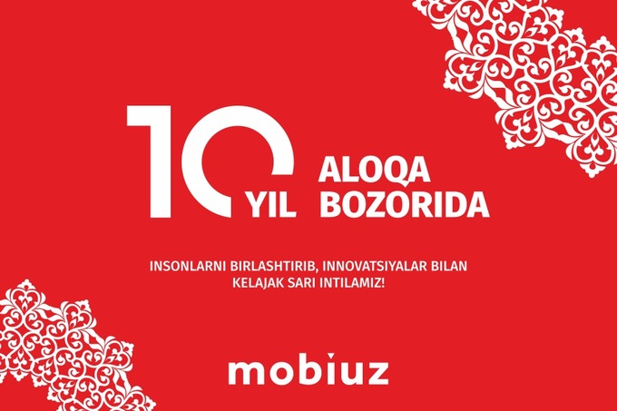 Birgalikda 10 yil: Mobiuz mobil operatori faoliyatining o‘n yilligini nishonlamoqda