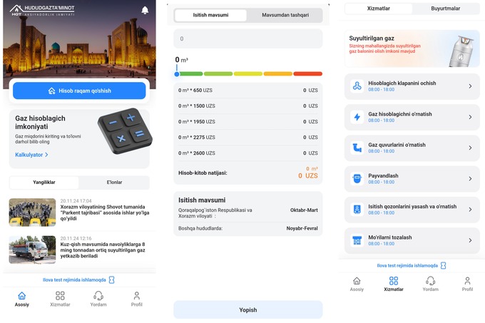 O‘zbekistonda gaz nazorati va to‘lovi uchun ilova ishga tushirildi