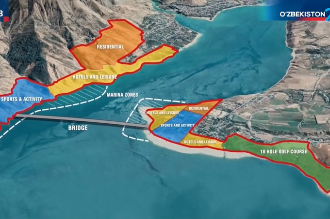 Туристический центр Sea Breeze Uzbekistan на берегу Чарвака оценивается в $10 млрд