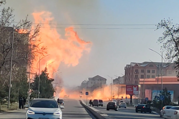 На автозаправке в Фергане произошёл взрыв (фото, видео)